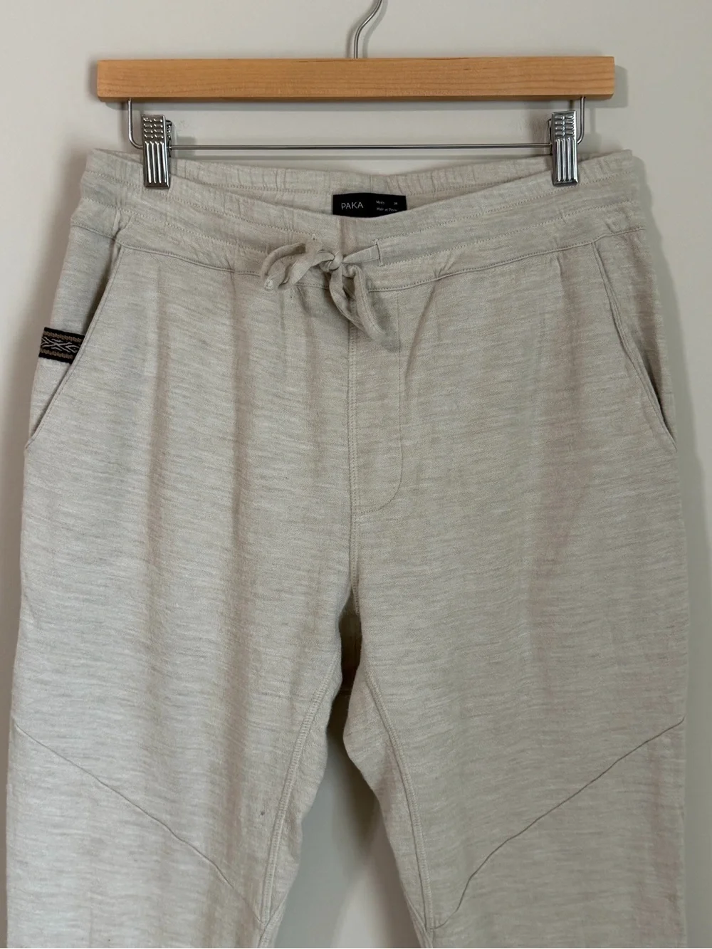PAKA Men's Alpaca Joggers Size Medium Breathable Baby Alpaca Pants
